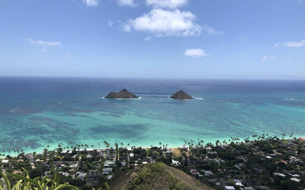 ハワイ・ラニカイビーチの眺め