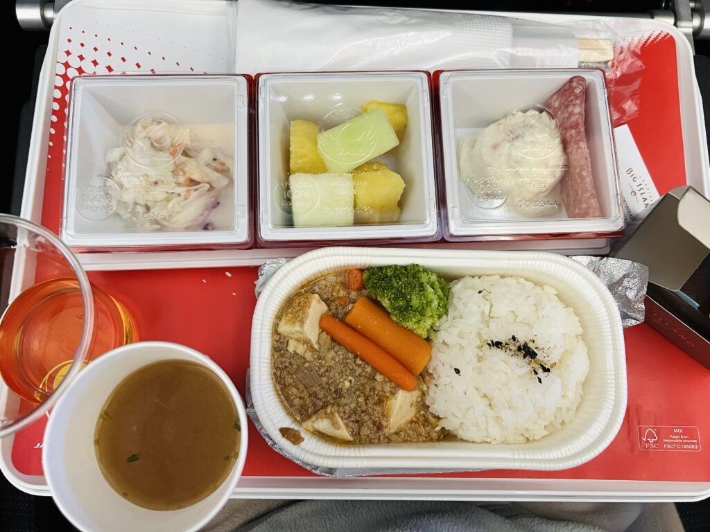 JAL機内食（帰り）