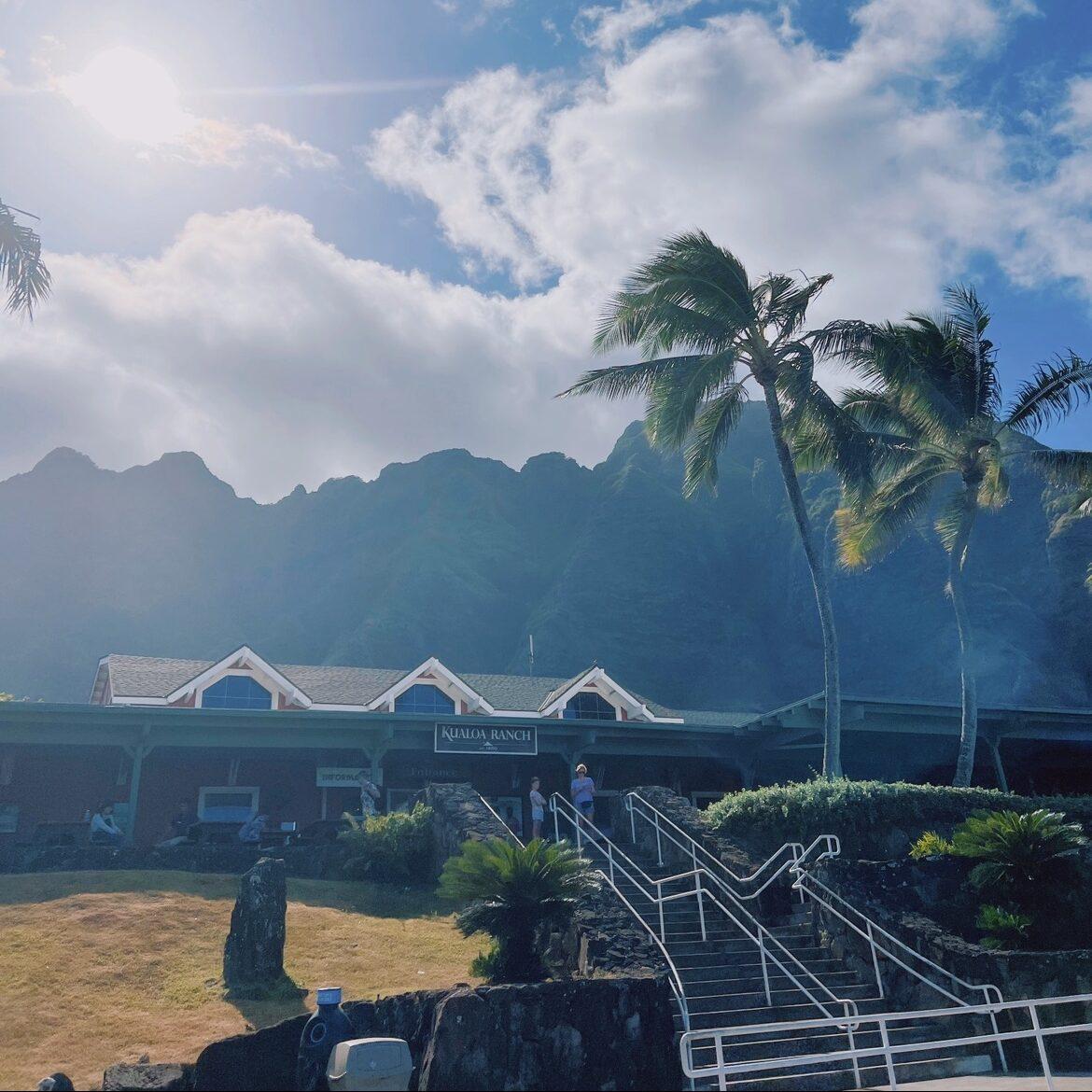 ハワイのクアロア・ランチ入口