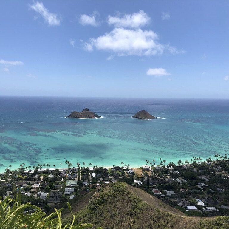 ハワイのラニカイハイキング景色