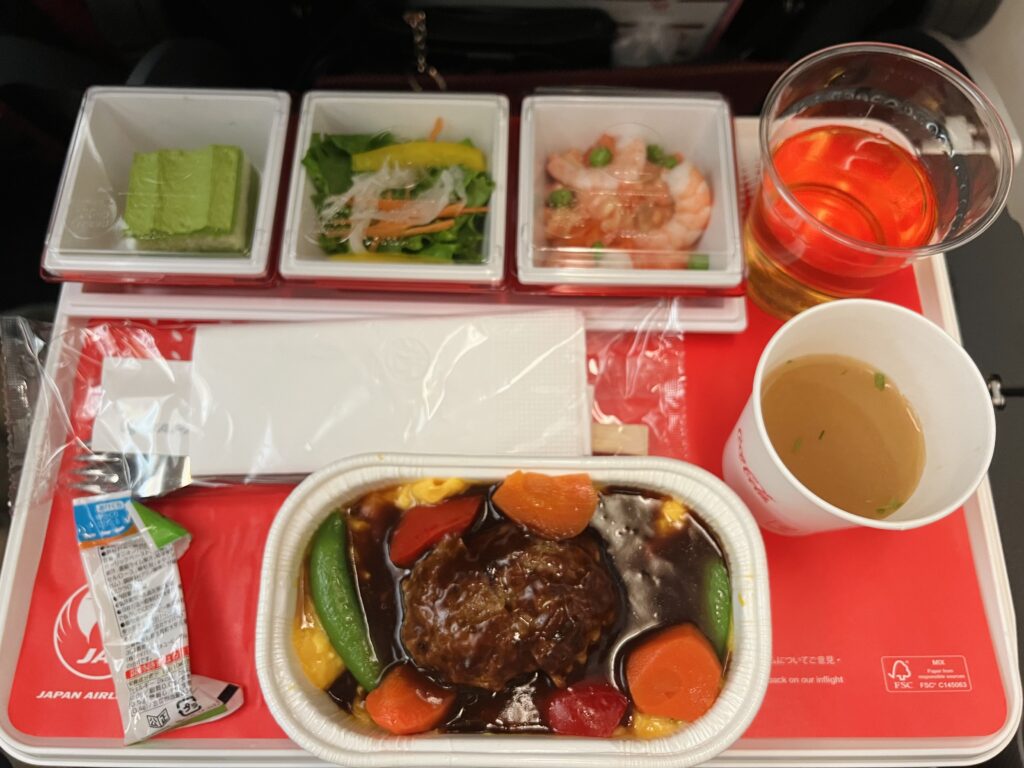 JAL機内食（行き）